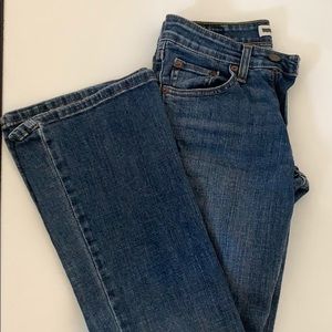 Levi's Dark Wash Low-Rise Flare Jeans